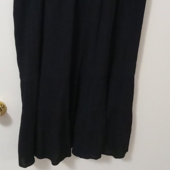 Sagharbor black midi length  skirt Womens Size Medium Elastic Waistband  EUC - S - Picture 3 of 6